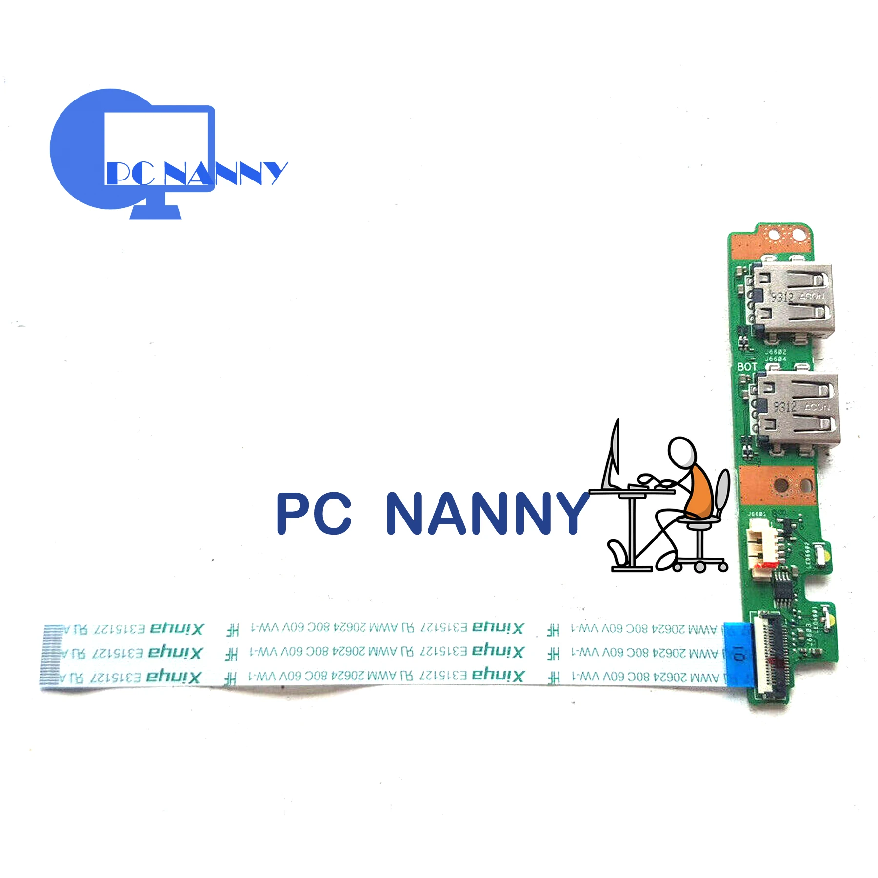 

PCNANNY FOR ASUS VivoBook 15 X512U X512UA x512fg v5000d x512dk USB Board