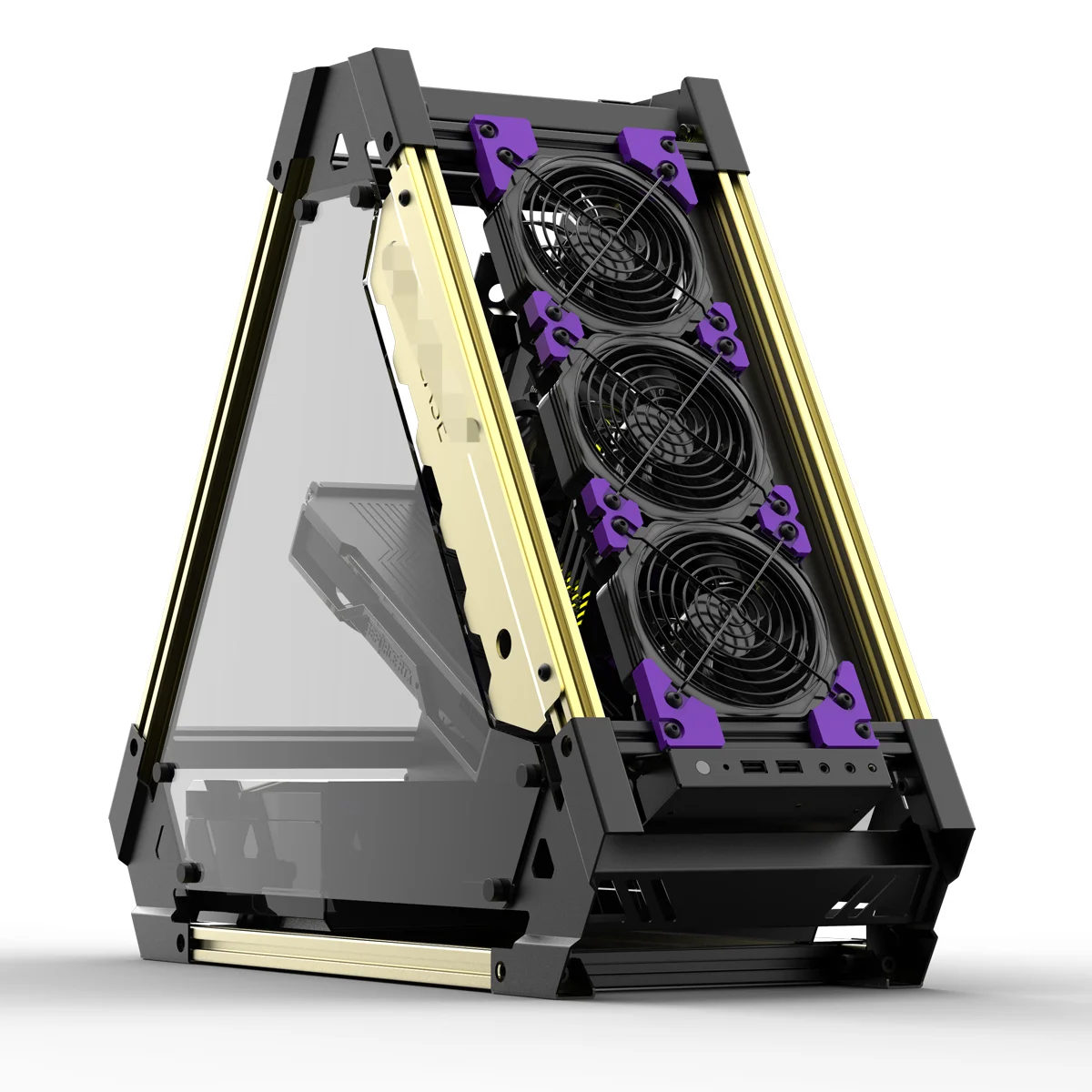 

V1D Aluminum Alloy Computer Open Chassis Water Cooling Support ATX/MATX/ITX Motherboard Gaming Building PC CaseCD