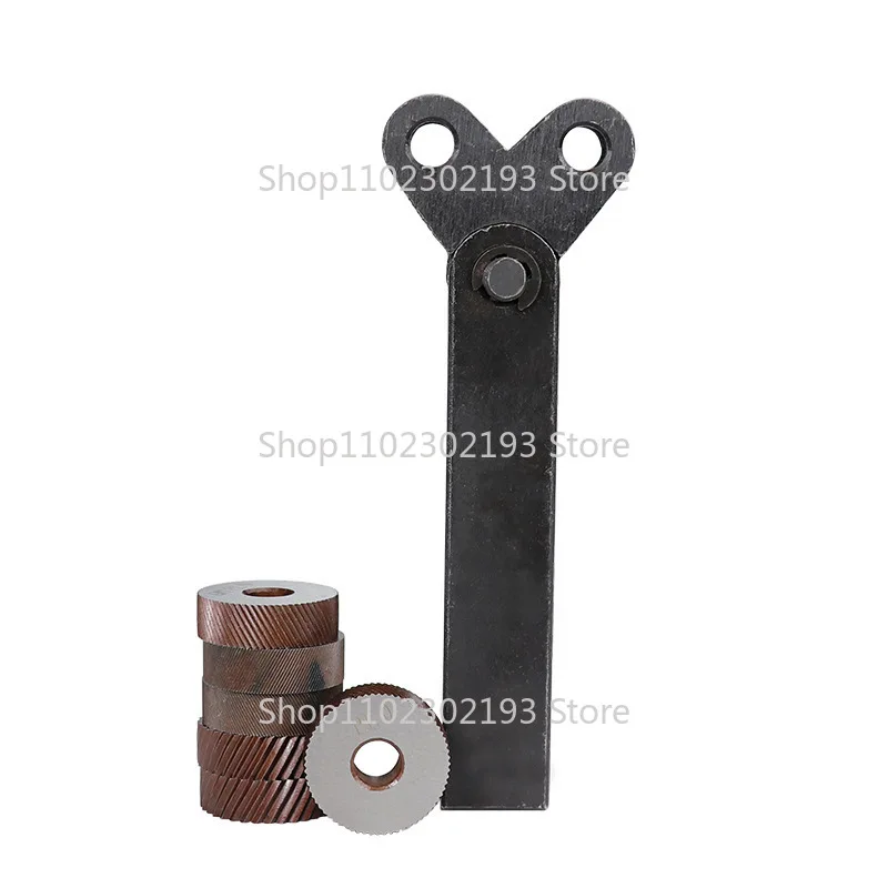 Dual Wheel Knurling Tool Kit 7pcs Pitch 0.5mm 1mm 2mm Lathe Cutter Wheel Knurling Tool Set