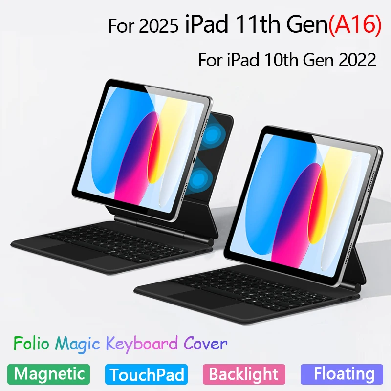 スマートキーボードケース 2025 iPad A16 11 インチ A3354 タブレット