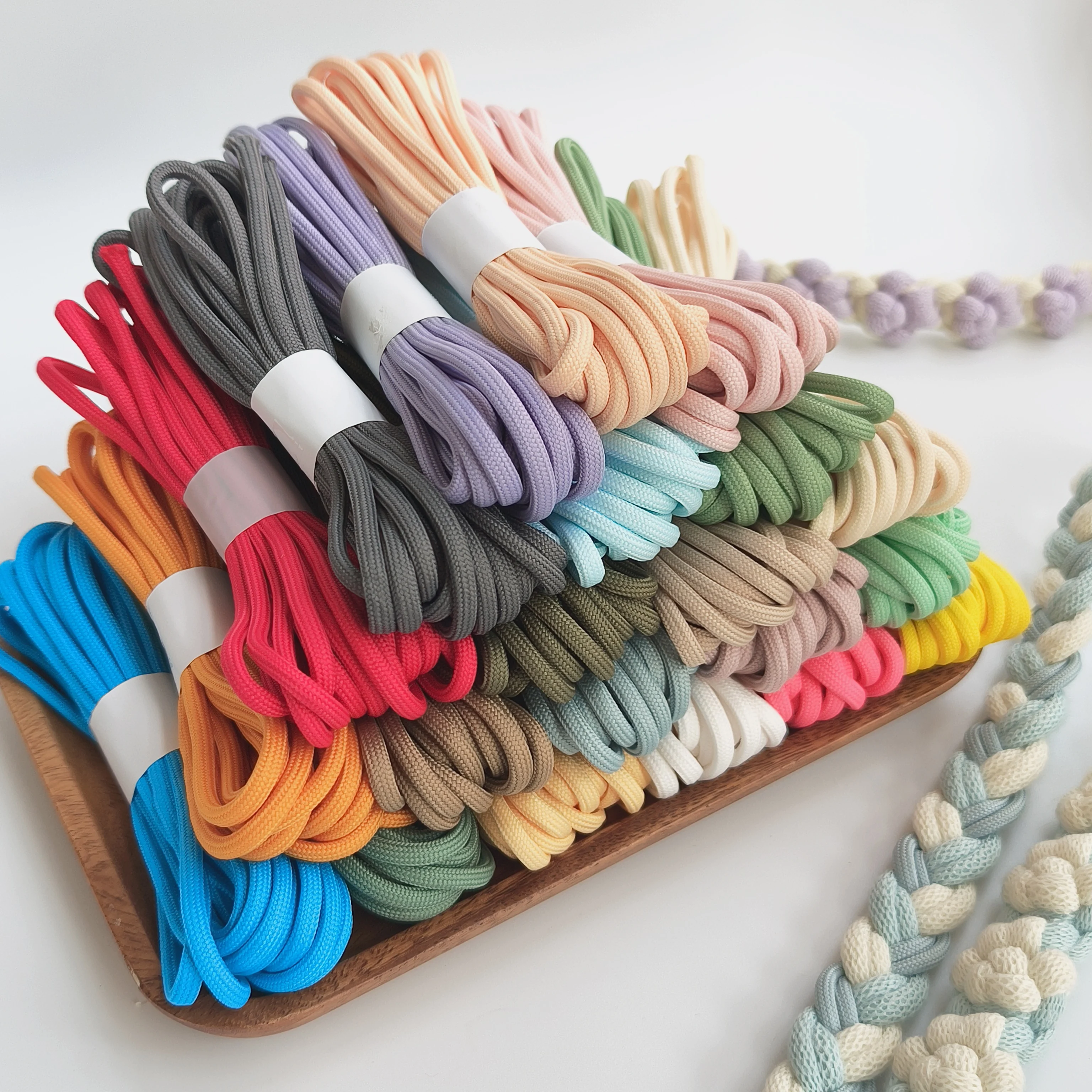 Premium 5mm Polyester Braid Rope for DIY Projects and Crafting