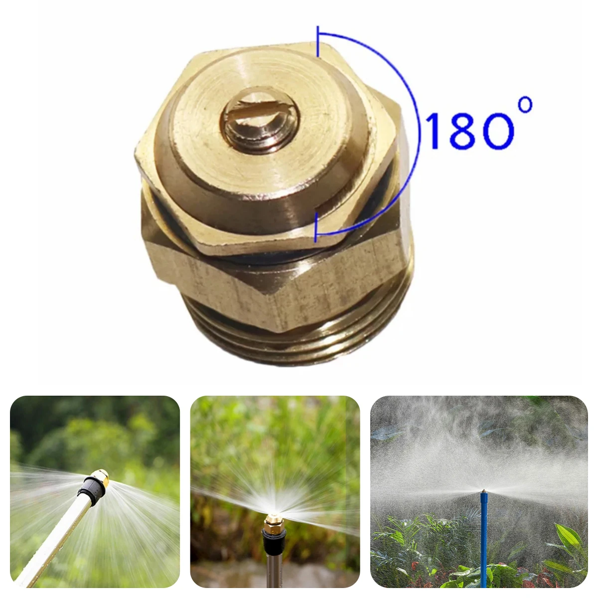 180 Degree Refraction Spray Head 1/2" Male Thread Adjustable