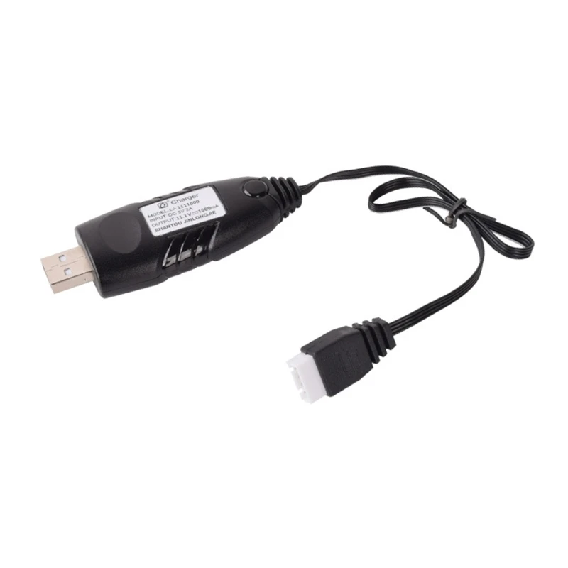 Lipoバッテリー充電ケーブル11.1v,4ピンコネクタ付きusb充電器
