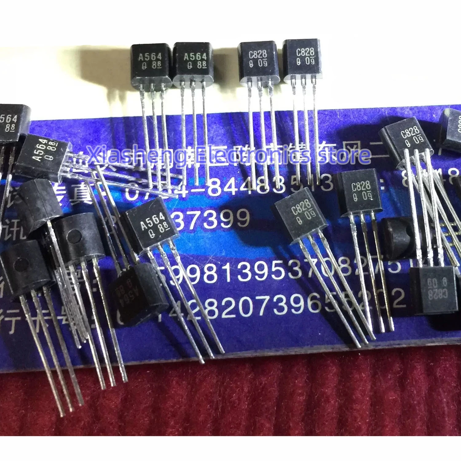 새로운 원본 10 쌍 2SA564 2SA564A A564A + 2SC828 2SC828A C828A TO-92 트랜지스터 재고 있음 좋은 품질
