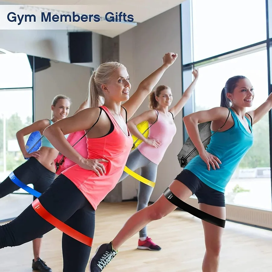 120 Pcs Workout Loop Resistance Bands Bulk, Gym Elastic Bands Set for Fitness Sport Class Students Members Gift Physical, 5 Piec