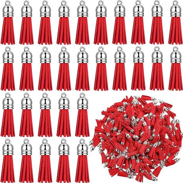 500Pcs Keychain Tassels Bulk Colored Leather Tassel Pendants For DIY  Keychain And Craft - AliExpress