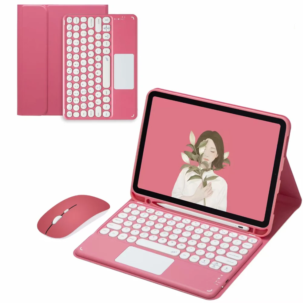 teclado recarregável smart cover para ipad 10.9