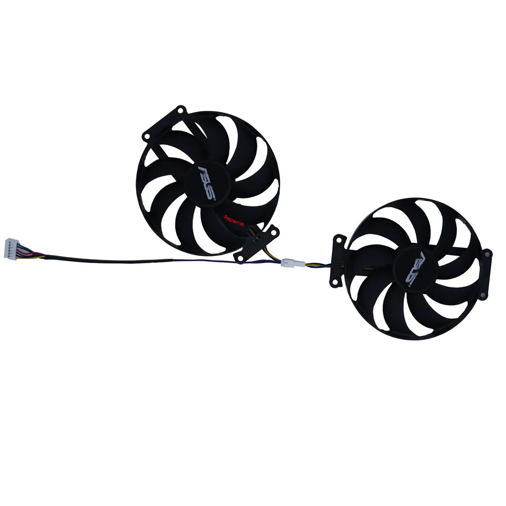2 Pz/Set Gpu Cooler,T129215Su Pld09210S12H Fdc10H12S9-C,Ventilatore Per Schede Grafiche,Per Asus Dual Rtx2060-O6G Evo,Per Asus Gtx 1660 6Gb Dual Evo,P