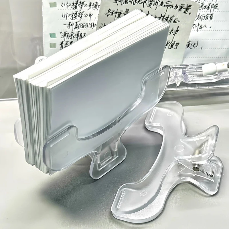 간단한 고정형 책 클립, 불투명 투명 페이지 홀더, 독서 도구, 메모 클립, 귀여운 책상 액세서리, 실용적인 노트 홀더