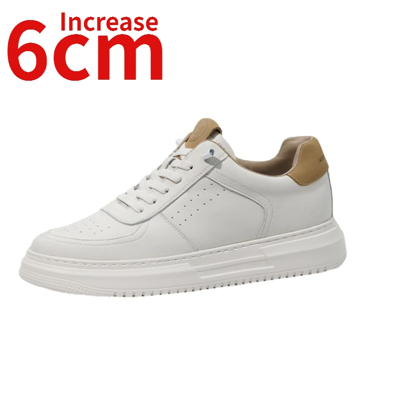 

Summer Spring Men Shoes Increased 6cm Thick Soles Sports Leisure Shoes Invisible Elevated Shoes Comfortable Breathable Shoes Men