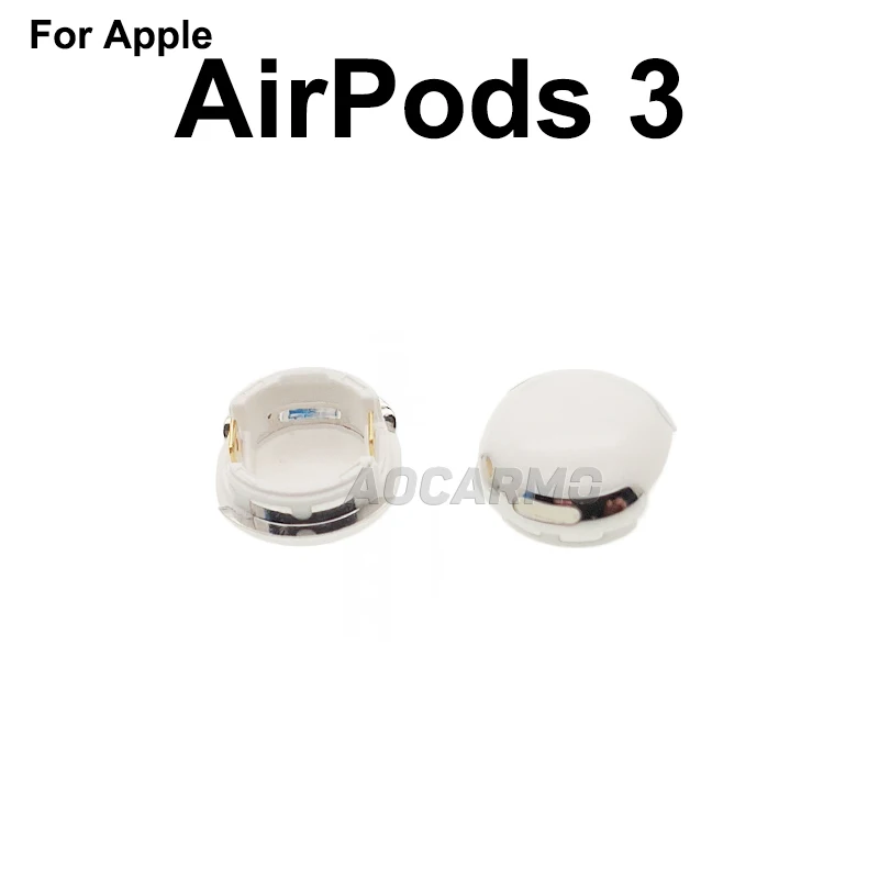 Aocarmo For Apple AirPods 1 2 3 Pro Pro2 Earphone Bottom Cap Cover Charging Connector Replacement Part