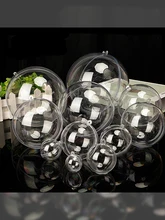  Transparent Plastic Ball Christmas Tree Decorations DIY Room Decor Creative Heart Pendant Christmas Decorations for House 2023 