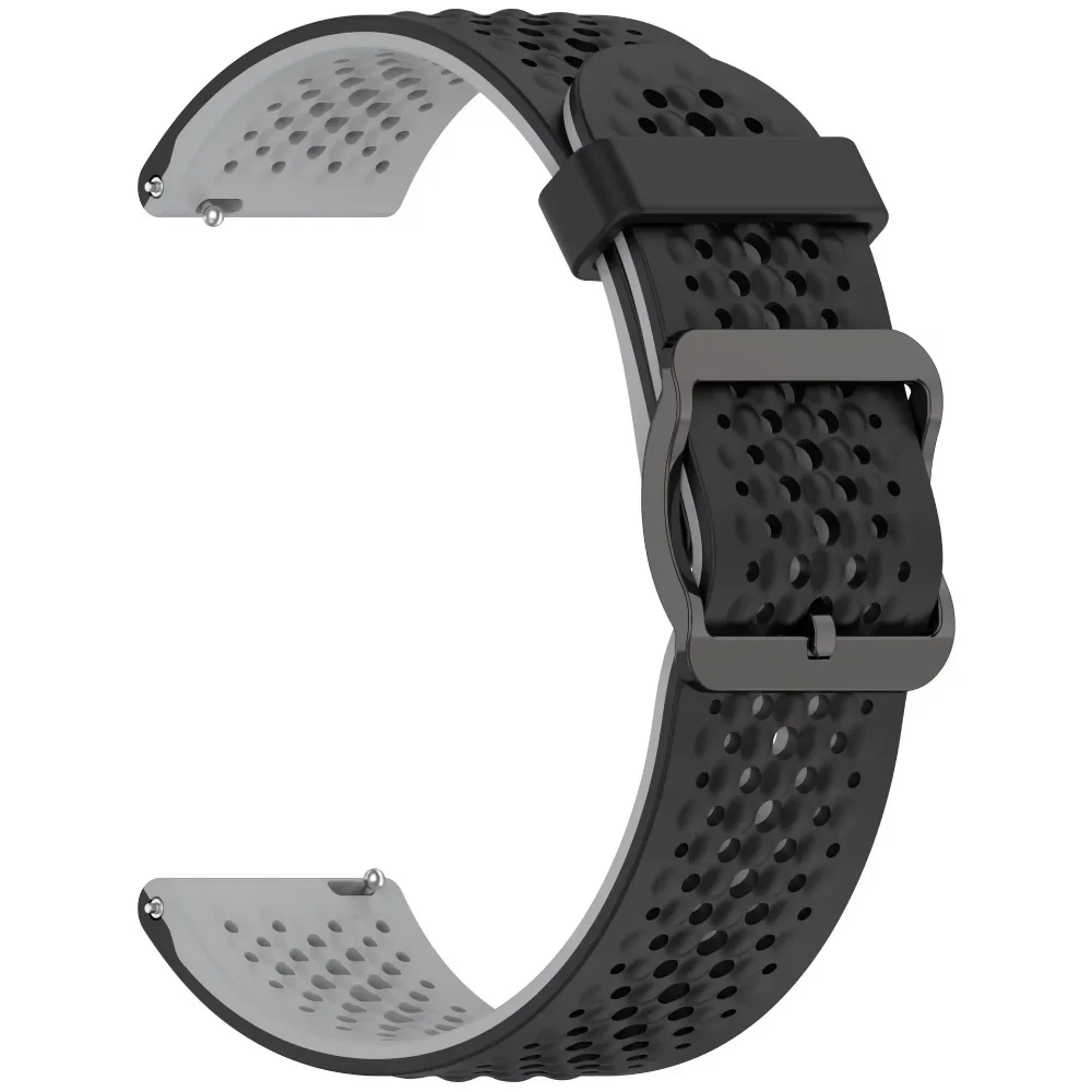 Breathable Silicone Wristband Strap - 22mm/20mm, Various Styles