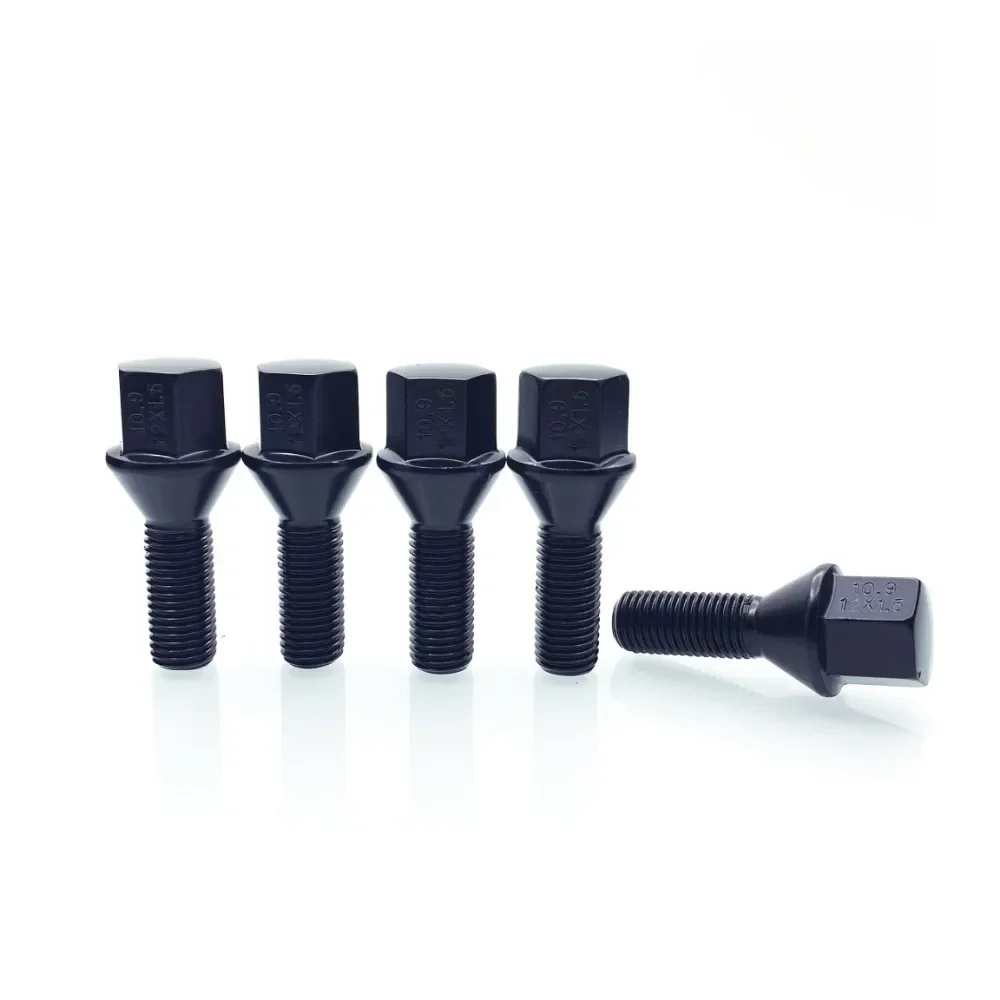 Wheel Lug Bolts M14x1.25 Hex 17mm Cone Seat Thread Length 28/35/40/45/50/55/60mm 1pc