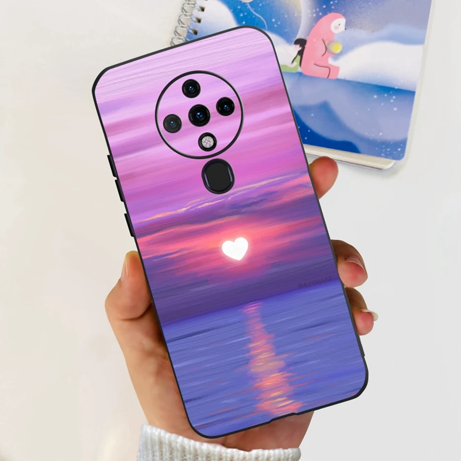 Cute Fashion Painted Soft Silicone Phone Case with Bumper 6.8