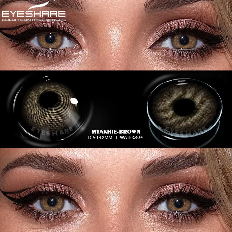 EYESHARE Natural Color Contact Lenses - Fashion Gray & Green Tones
