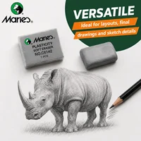 Marie's 18pcs Kneaded Eraser for Sketching, Moldable Rubber Eraser Set for Charcoal Graphite Drawing,Lifting Blending 3