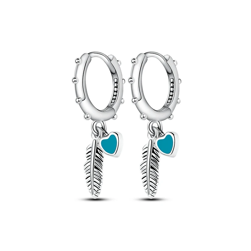2025 Neue S925 Sterling Silber Ohrringe, geeignet für die niedlichen Tier- und Pflanzen-Serie, mehrfarbig, für Mädchen, Schmuck-Boutique – Detail 32