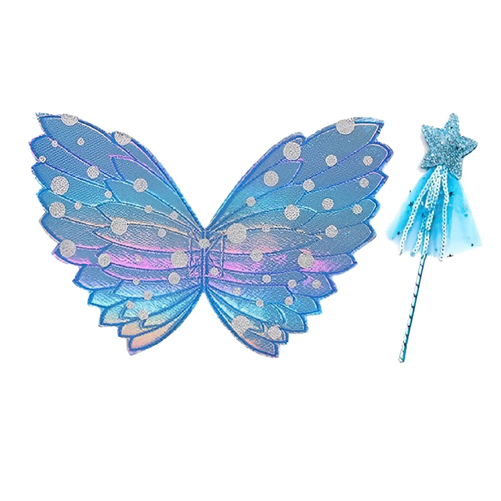 

Girls Fairy Costume Tutu Halloween Butterfly Wing Costume Angel Wand Cosplay