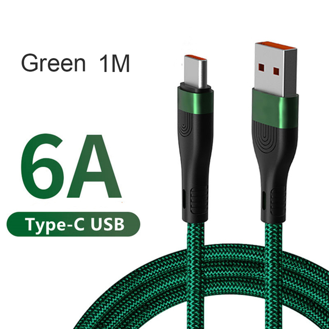 Cable 6A Charger Turbo Fast Charging for Xiaomi Mi 11 10 Pro 5G 9 Poco M3 X3 NFC Redmi Note10 K30s Tipo C