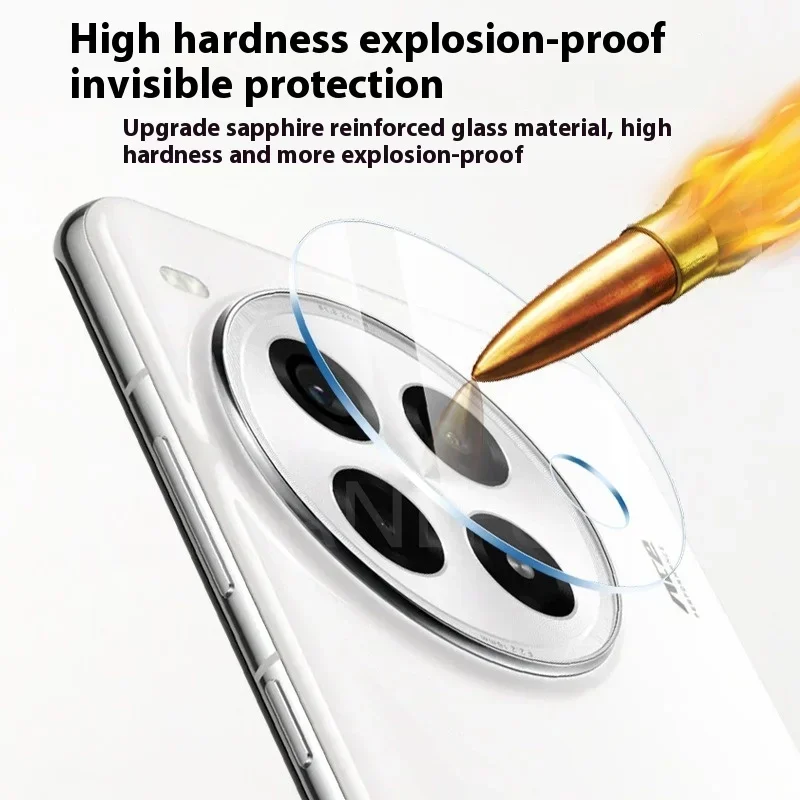 Premium Full Glue Tempered Glass Camera Lens Protector - Durable Protective Film