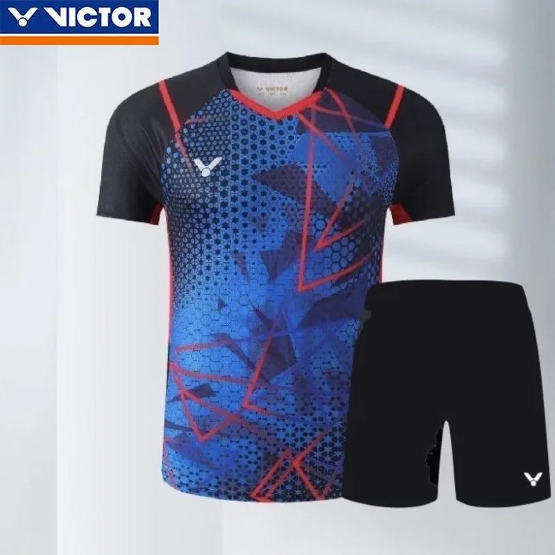 Victor Feather Sleeveless Sleeve Men's and Women's Suit Thin Competition Sports Knitting Quick Drying