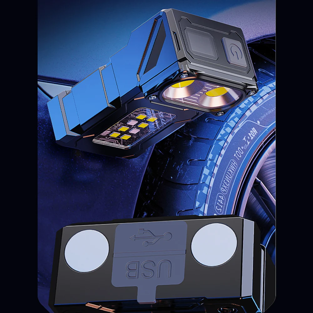 Description Picture 5 of itemCOB SMD Pocket Emergency Lantern 500LM Powerful Mini Torch 1200mAh LED Keychain Flashlight Rotatable for Camping Fishing Walking