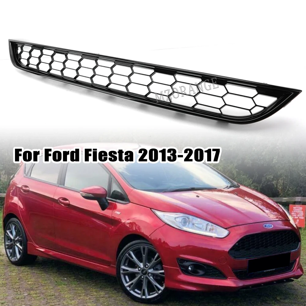 

Front Bumper Lower Bottom Grille Honeycomb Mesh Replacement for Ford Fiesta 2013 2014 2015 2016 2017 Black Car Accsesories