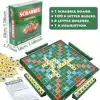 1PCS, English Scrabble Solitaire, Alphabet Chess, Alphabet Scrabble, Jigsaw Board Game for 2-4 players, board game。 6