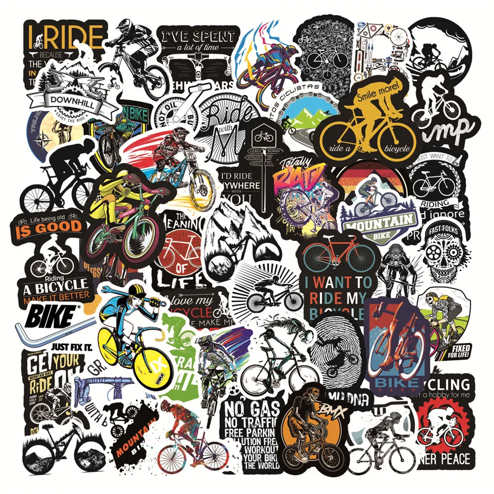 De 50 Autocollants En Vinyle Imperméables Pour Sports Extrêmes, Pour Enfants,  Adolescents, Adultes, Pour Bricolage, Bouteille Deau, Scooter, Bagages,  Moto, Vélo Du 2,16 €