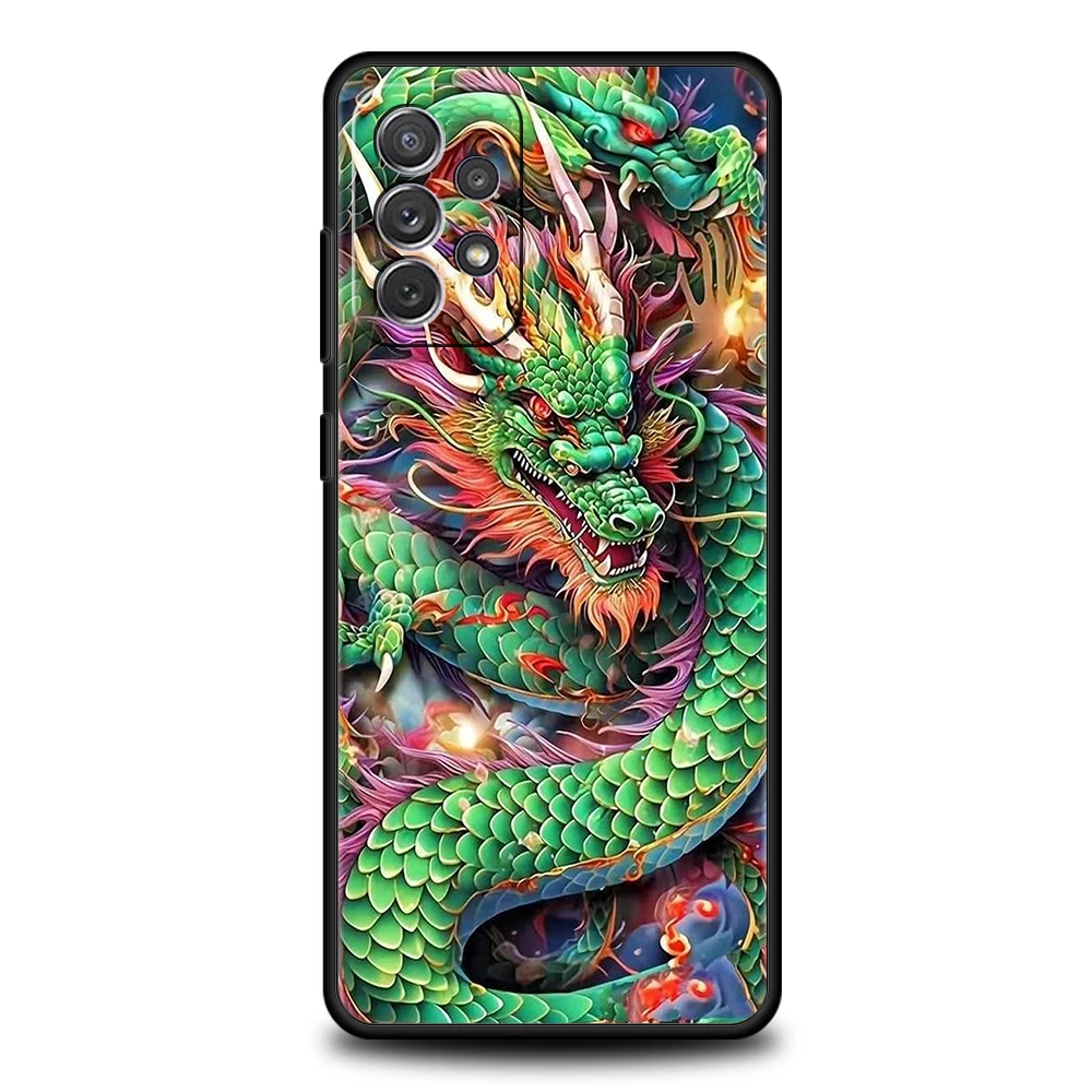 Dragon Design Soft Shell Phone Case - Protective and Stylish Cover