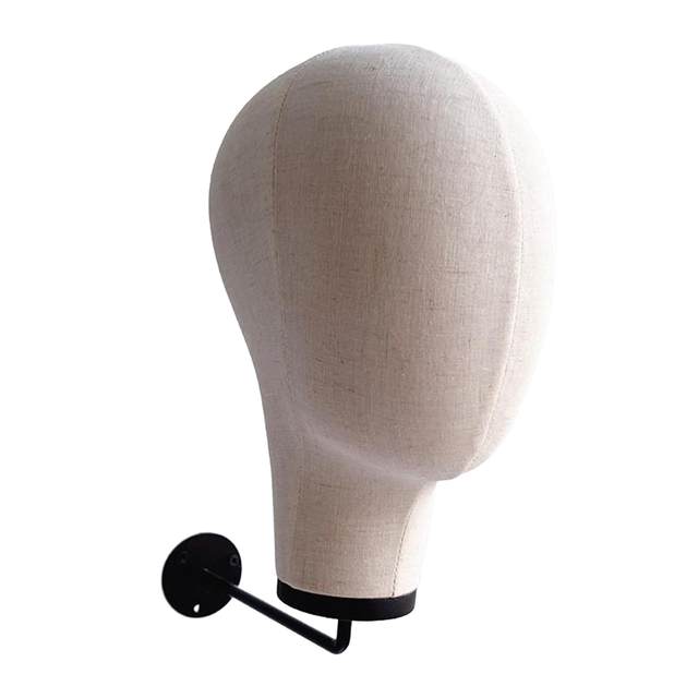 Mannequin Head Wall Mount Smooth Durable Space Saving Simple to Install Wig