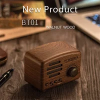 Mini Retro bluetooth speaker 1200mAh Support TF card 5W Radio Computer Speaker Portable Audio Wireless Cute Classic 1