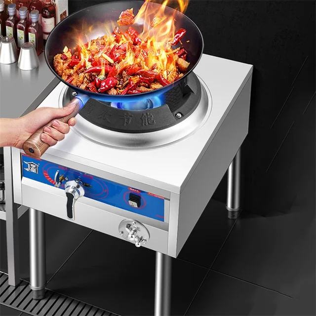 Natural Gas Liquefied Gas Universal Fierce Fire Stove Restaurant Dedicated Fan Gas Stove Low Pressure Commercial Frying Cooktop