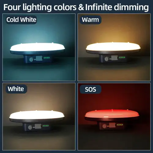 Rechargeable Camping Lights Outdoor Magnetic Suction Tent Lanterns Maintenance Emergency Lights High Light Flashlights 13500mah - Image 3