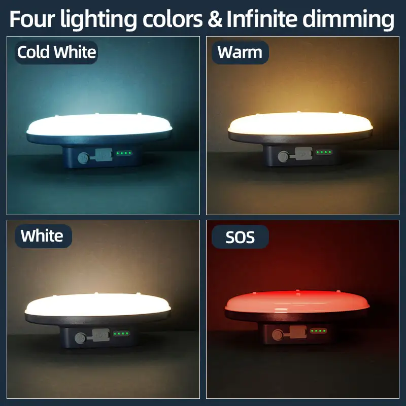Rechargeable Camping Lights Outdoor Magnetic Suction Tent Lanterns Maintenance Emergency Lights High Light Flashlights 13500mah - Image 3