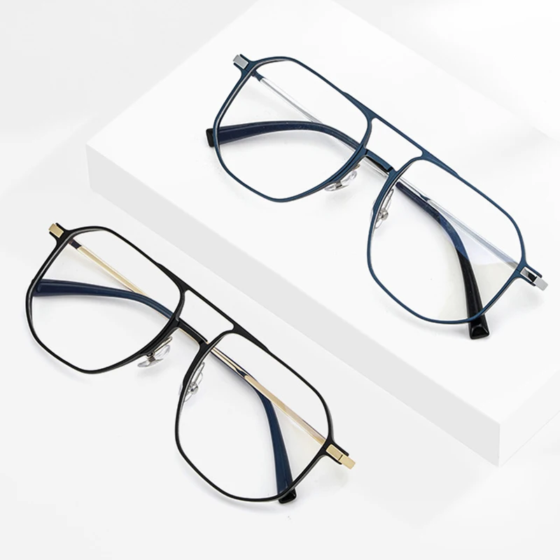 2022 neue Qualität Aviator Optische Gläser Rahmen für Frauen und Männer Rezept Brillen mit Rezept Reinem Titan IP Elektronische