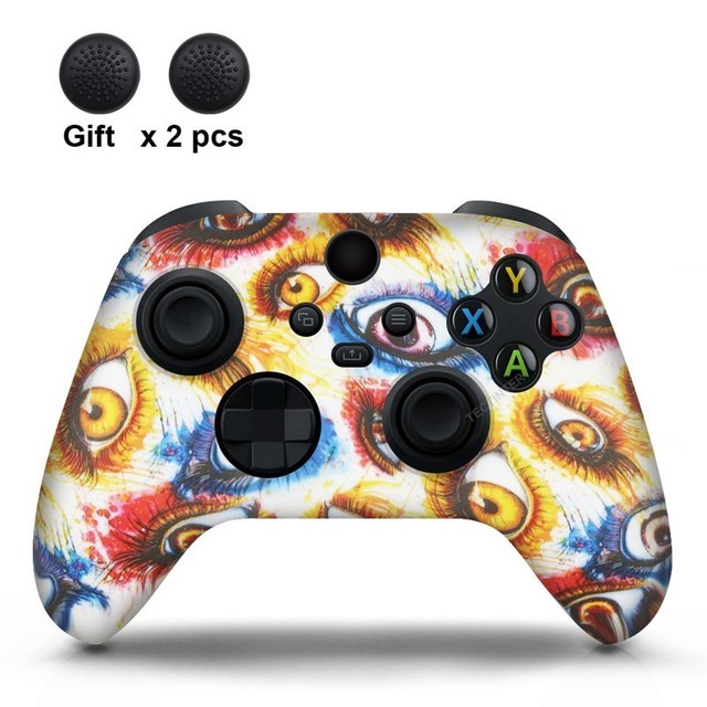 Silicone Case For Xbox Series X/S Controller Protective Skin Gamepad Rubber Skin Thumb Grips Cap Joystick Cover Shell