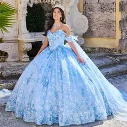 Lorencia Pink Blue Beaded Ball Gown Quinceanera Dresses 2024 Lace Appliqued Sweetheart Sweet 15 Corset Masquerade Dress YQD97