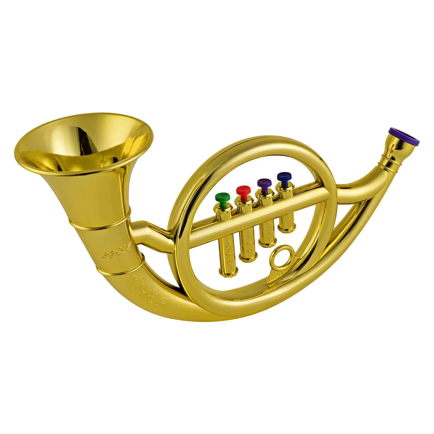 Trompet Instrument Speelgoedobject Voor Kleine Kinderen Om Een Platte Tekenfilm Te Spelen Vector Met Stijl Af Image191354911