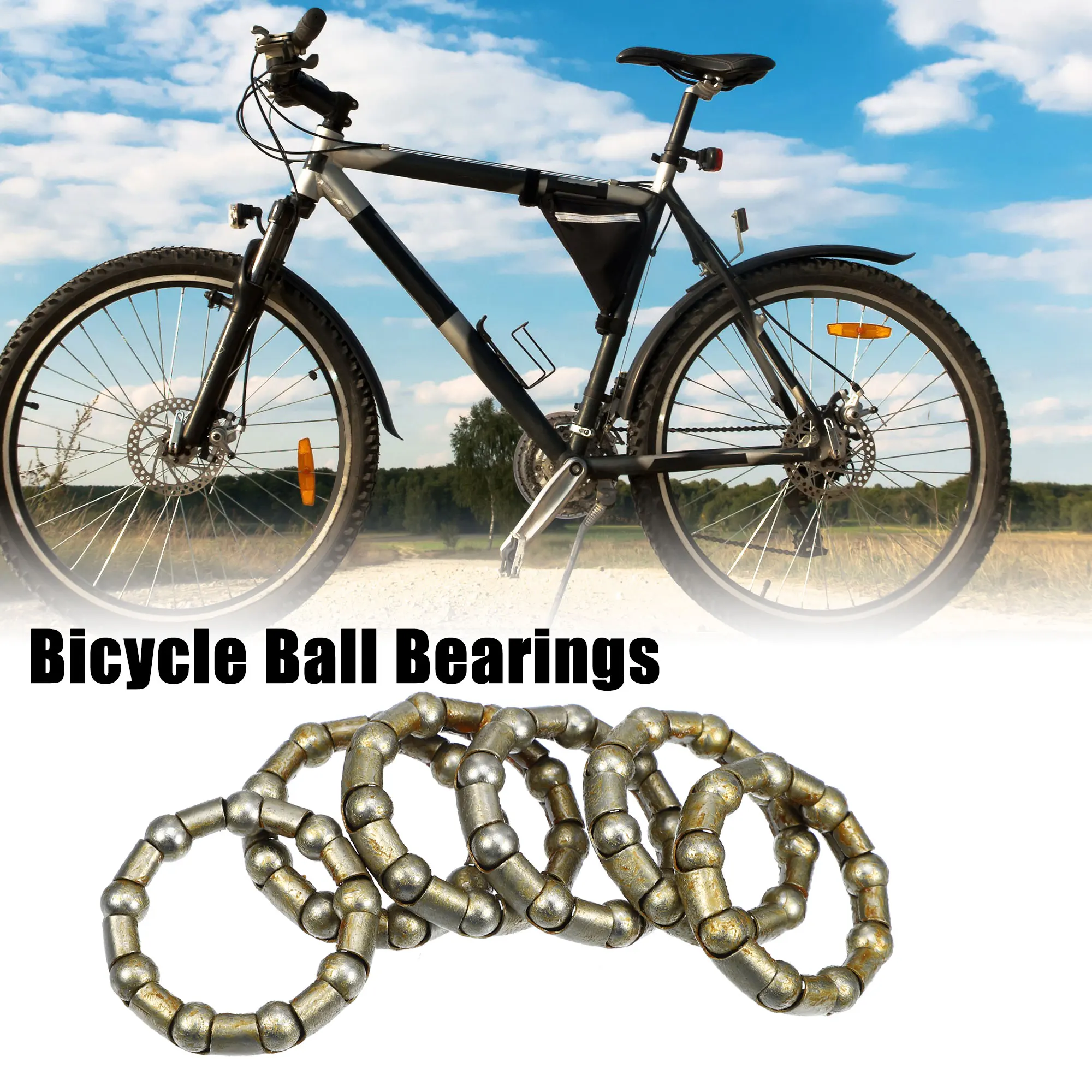 

X Autohaux 6 Pcs 8mm x 9 Ball Bearings Cages Crank Wheel Bearings Retainer for Bicycle