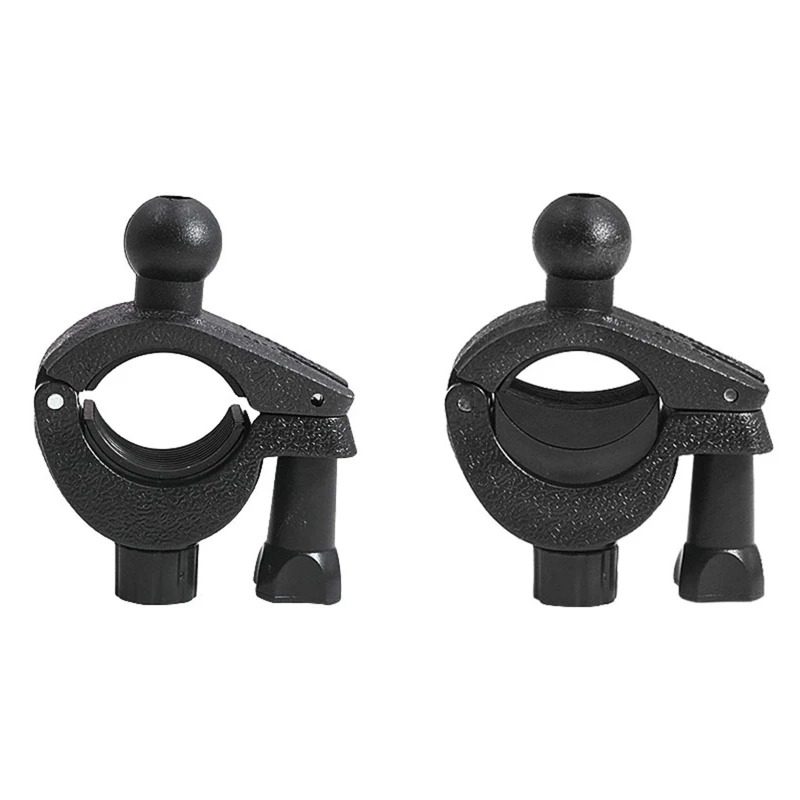 17mm 볼 헤드 어댑터 볼 헤드 클램프 마운트 오토바이 GPS 네비게이터 자전거 핸들 바 클립 홀더 빠른 설치/분해