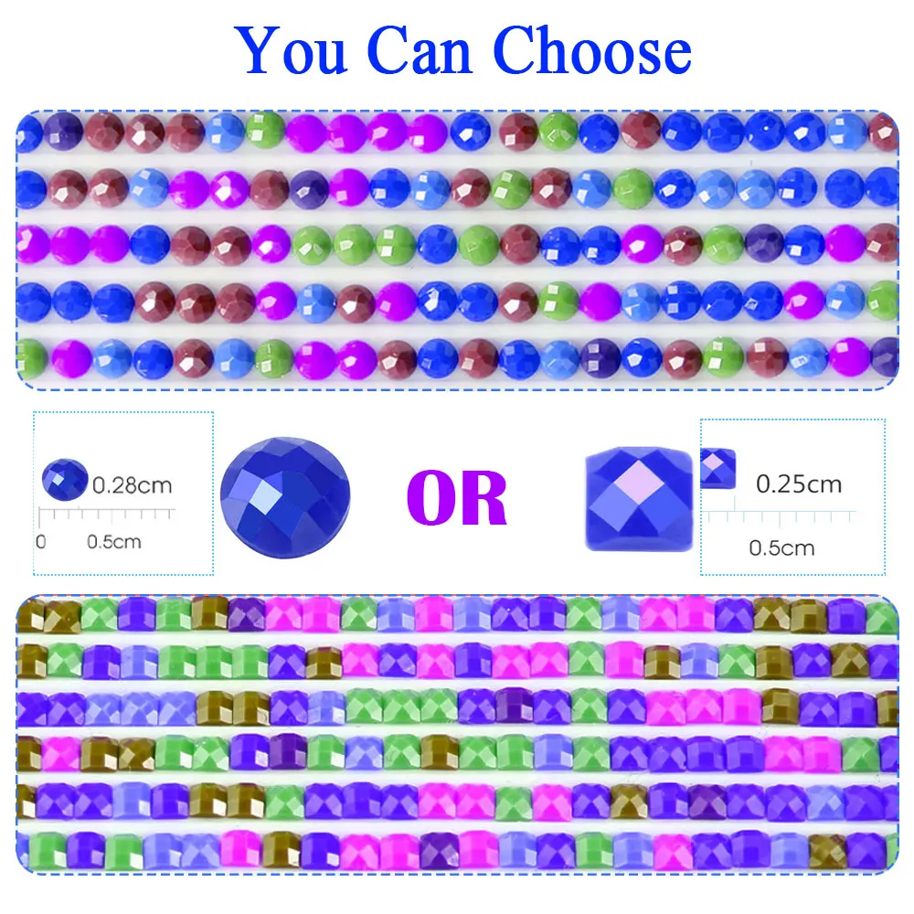 Description Picture 2 of item2000pcs Diamond Painting Square Round 3805-5200 Colors Drills Rhinestone Beads Stone Gem Backup Cross Stitch Accessory Wholesale