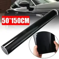 Fresh Vinyl Film Glossy Black Piano Finish Vinyl Stickers Matte Finish Bubble-free Decorative Window Mirror Car Bicycle Laptop 4