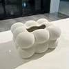 Creative Flocked Cloud Ceramic Tissue Box Desk Decoration White Cloud Shape Porcelain Tissue Box Bedside Table Paper Towel Case 2