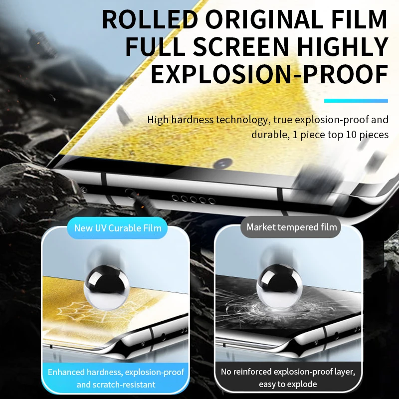 4PCS 하이드로 겔 필름 화면 보호기 삼성 갤럭시 S10 S20 S9 S21 S22 S23 Plus Ultra FE Note 20 8 9 10 화면 보호 필름