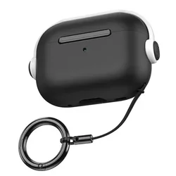 Premium Protective Earphone Case Cover with Secure Lock - AirPods 1 and 2 (Black and White)