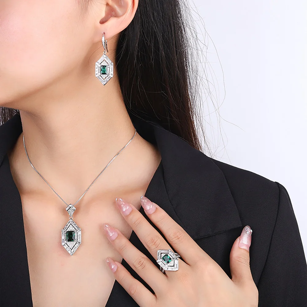 Orecchini in argento sterling 100% 925 con zirconi di cristallo