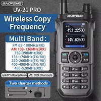 Baofeng UV 21 Pro Wireless Copy Frequency Walkie Talkie 999CH AM Long Range Waterproof Multi-Band Type-C Ham Radio UV 5R UV-K6 1