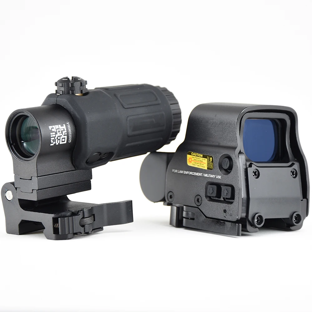 Holographic Reflex 558 Red Dot Sight And G33 G43 Magnifier 3x Optics